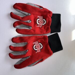 Ohio State Buckeyes Embroidered Gloves Used With Gripping Palms